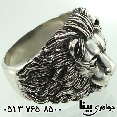 انگشتر نقره مردانه شیرنشان