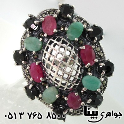 انگشتر چند جواهر زنانه اشرافی بزرگ