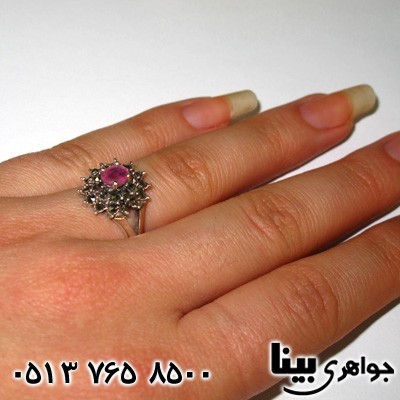انگشتر یاقوت سرخ درجه یک زنانه