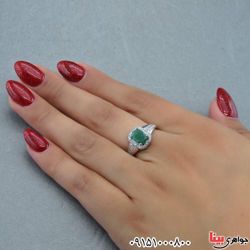 سرویس زمرد آفریقایی رودیوم فاخر و خاص زنانه _کد:27358