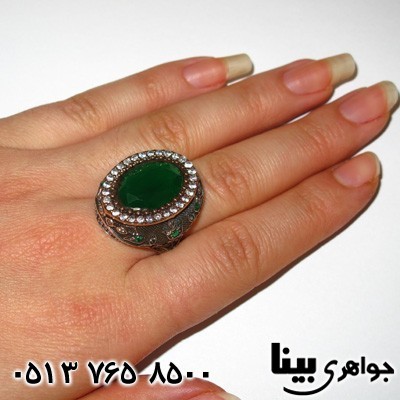 انگشتر نقره زنانه درشت 01