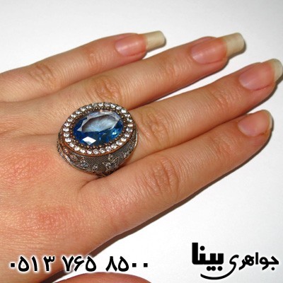 انگشتر نقره زنانه درشت 02
