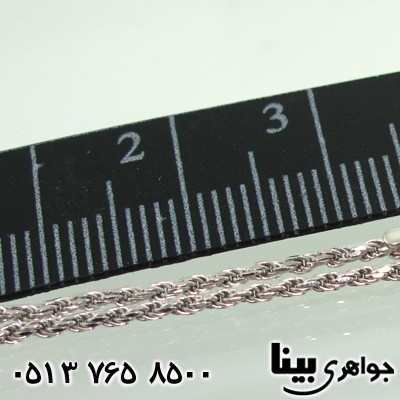 زنجیر نقره زنانه ایتالیایی طنابی