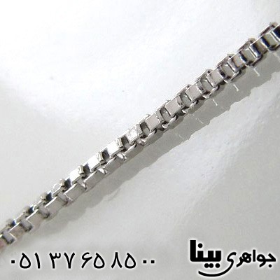 زنجیر نقره زنانه ونیزی ایتالیایی 45 سانتی