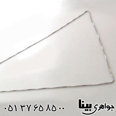 زنجیر نقره زنانه ونیزی ایتالیایی 45 سانتی