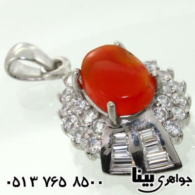 گردنبند عقیق یمنی زنانه دور باگت