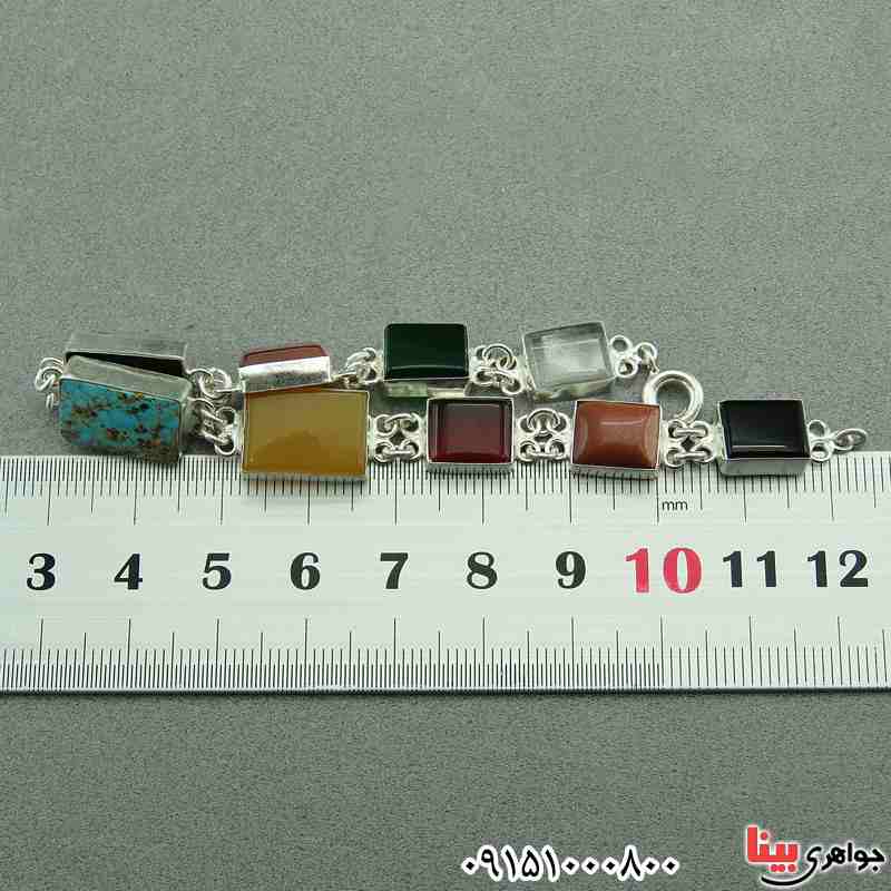 دستبند چند جواهر زیبا مناسب سنگ درمانی _کد:27638