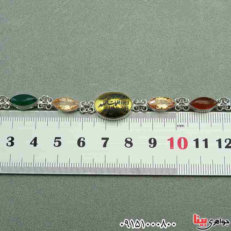 دستبند چند جواهر سنگ درمانی خاص زنانه _کد:27642