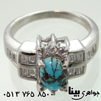 انگشتر فیروزه نیشابوری زنانه یاسمین