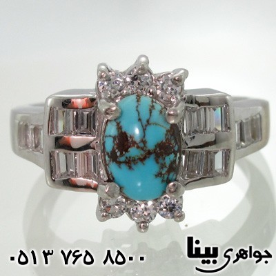 انگشتر فیروزه نیشابوری زنانه یاسمین