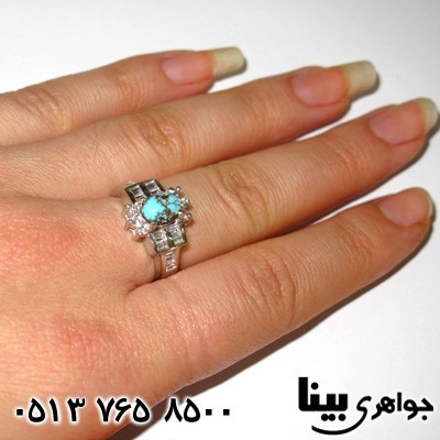 انگشتر فیروزه نیشابوری زنانه یاسمین
