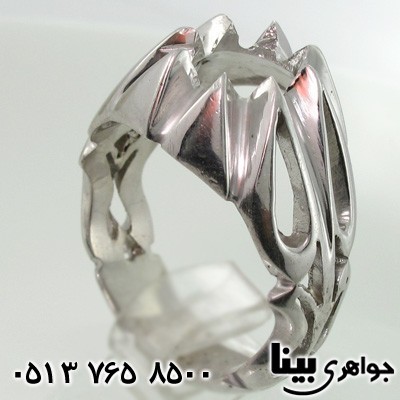 انگشتر نقره مردانه با طرح اسلیمی