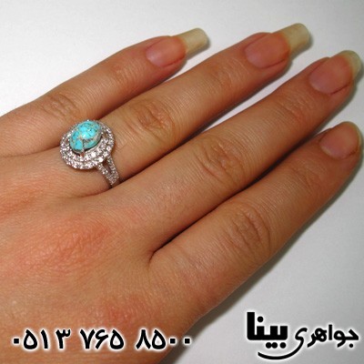 انگشتر فیروزه نیشابوری زنانه خاتون