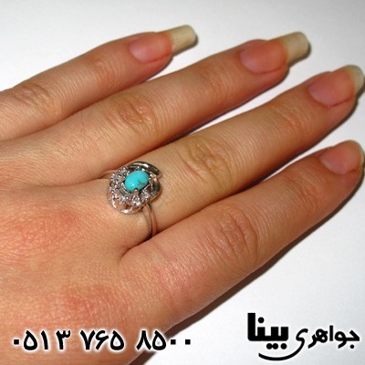 انگشتر فیروزه نیشابوری زنانه زلیخا