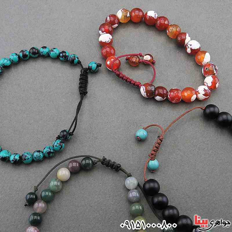 دستبند چند جواهر سبک تبتی خاص زنانه زیبا _کد:27734