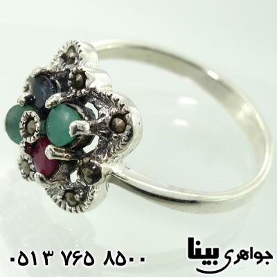 انگشتر چند جواهر زنانه جفتی