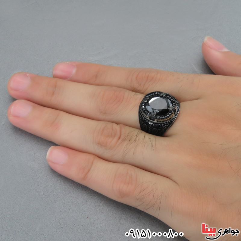 انگشتر نقره مردانه زیبا و شیک میکروستینگ _کد:27862