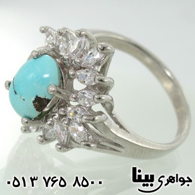 انگشتر فیروزه نیشابوری زنانه فریبا