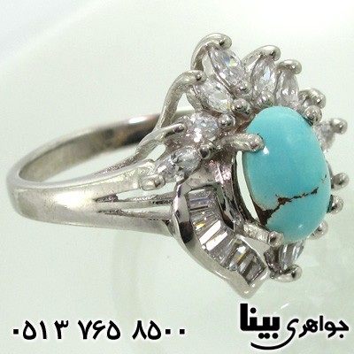 انگشتر فیروزه نیشابوری زنانه فریبا