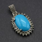 گردنبند فیروزه صنعتی زنانه زیبا مارکازیتی _کد:27884