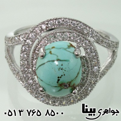 انگشتر فیروزه نیشابوری زنانه طرح رویا