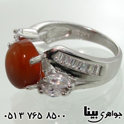 انگشتر عقیق یمنی طرح هما