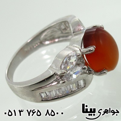 انگشتر عقیق یمنی طرح هما