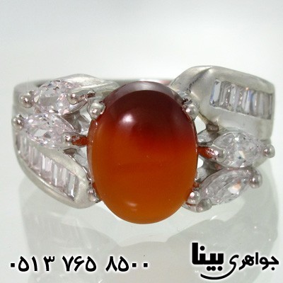 انگشتر عقیق یمنی طرح هما