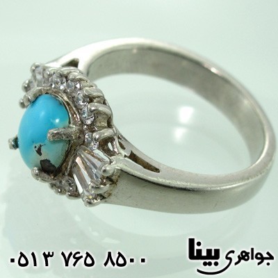 انگشتر فیروزه نیشابوری زنانه طرح سحر