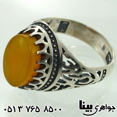 انگشتر عقیق شرف الشمس مردانه علی ولی الله
