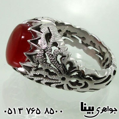 انگشتر عقیق یمنی مردانه فاخر