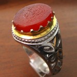 مردانه با حکاکی صلوات