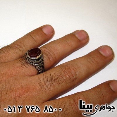 انگشتر عقیق یمنی مردانه پنج تن فاخر