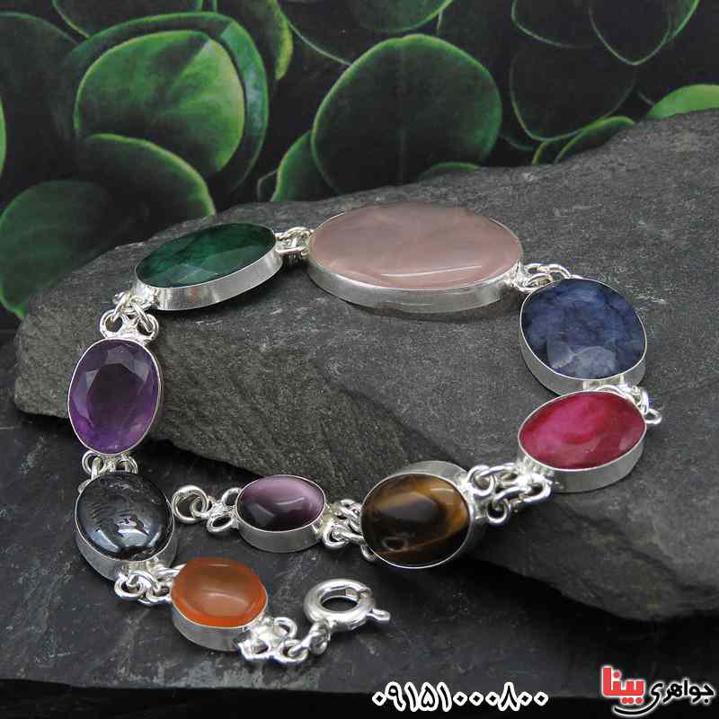 سرویس چند جواهر زنانه خاص و زیبا قابل سفارش با سنگ های دلخواه شما _کد:28384