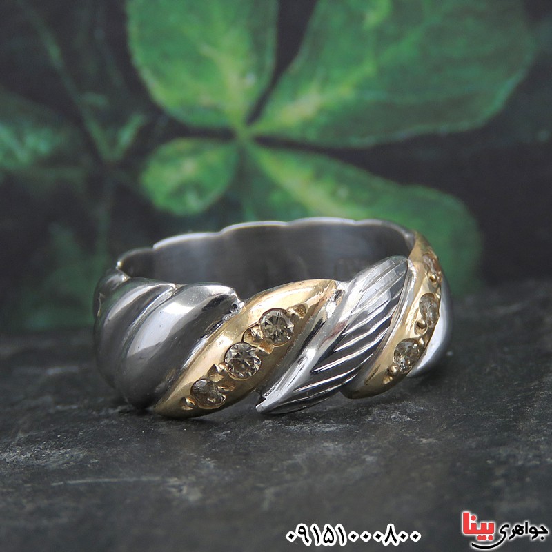 انگشتر الماس رودیوم فاخر خاص و زیبا _کد:28450