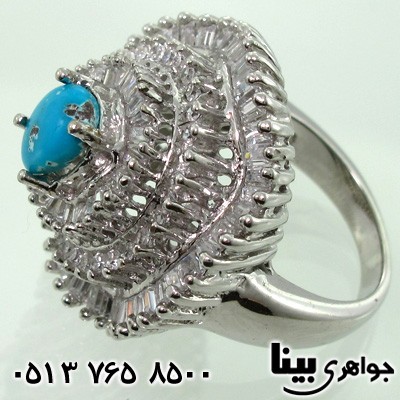 انگشتر فیروزه نیشابوری زنانه باشکوه