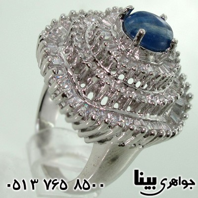 انگشتر یاقوت کبود زنانه با شکوه