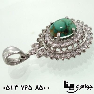 گردنبند فیروزه نیشابوری شجری زنانه