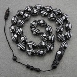 تسبیح کشکول (کوک) درشت 33 دانه ای مرصع کاری شده خاص و زیبا _کد:28789