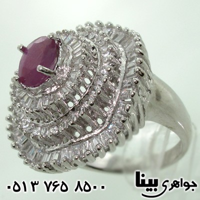 انگشتر یاقوت سرخ زنانه اشرافی باشکوه