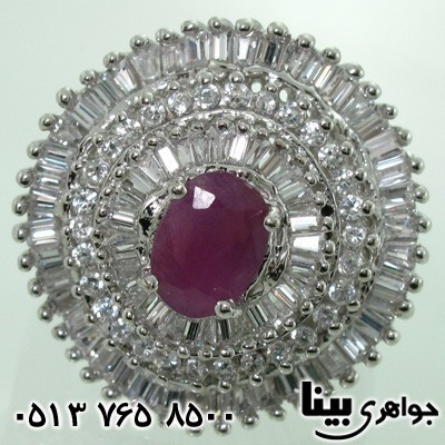 انگشتر یاقوت سرخ زنانه اشرافی باشکوه