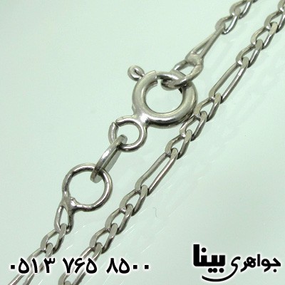 زنجیر نقره مردانه طرح سه در یک
