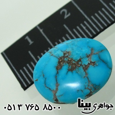 نگین انگشتر فیروزه نیشابوری شجری خوشرنگ