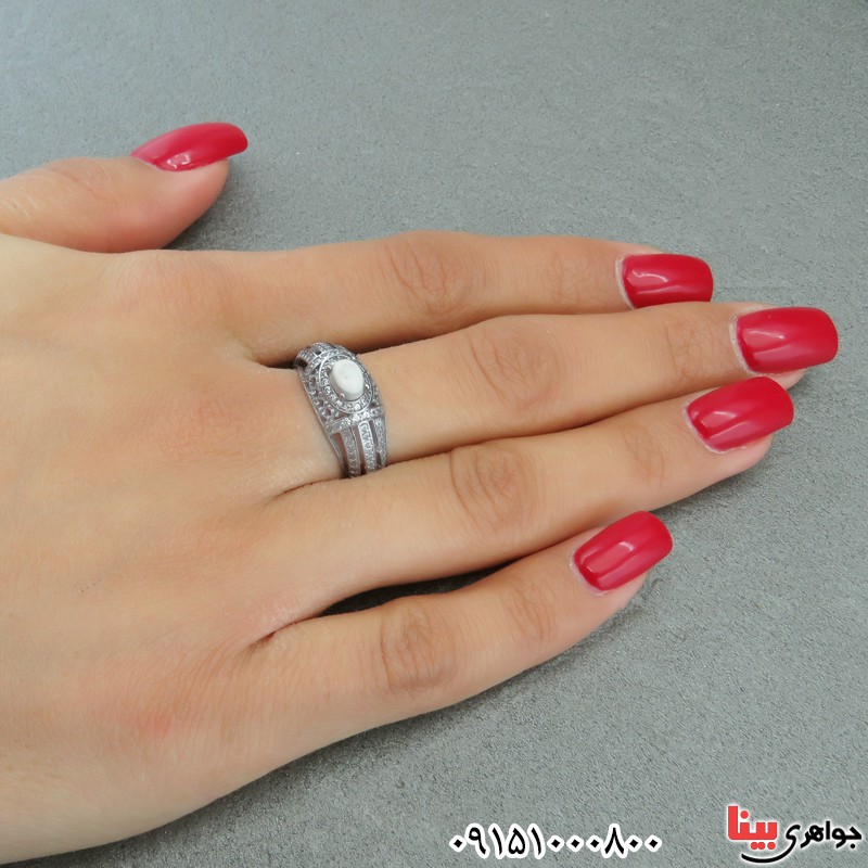 انگشتر خر مهره موکل دار زنانه بسیار زیبا _کد:28986