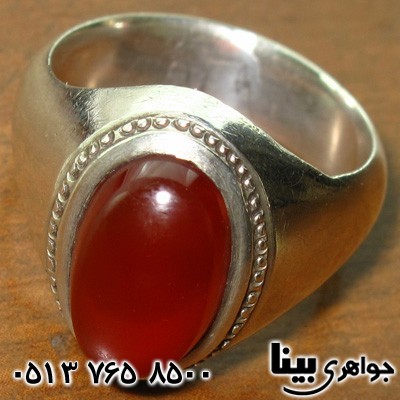انگشتر عقیق یمنی مردانه عتیقه قدیمی ساز