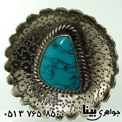 انگشتر طرح فیروزه درشت طرح عتیقه