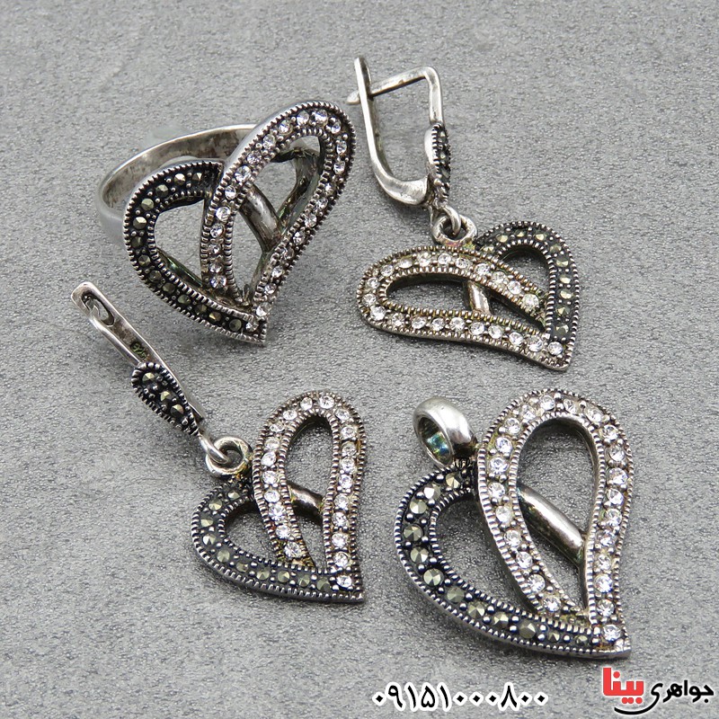 سرویس نقره مارکازیتی زنانه زیبا و فاخر _کد:29107