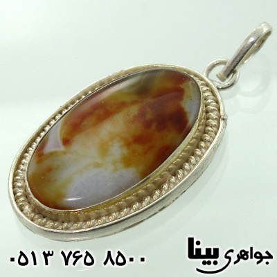 گردنبند عقیق شجری طرح برزخ