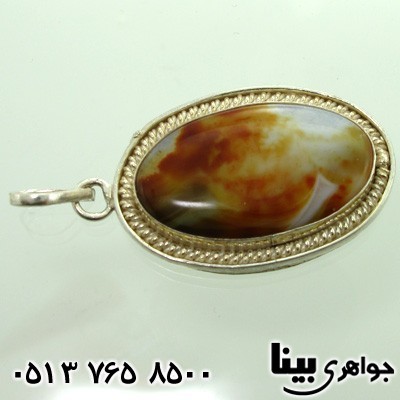 گردنبند عقیق شجری طرح برزخ