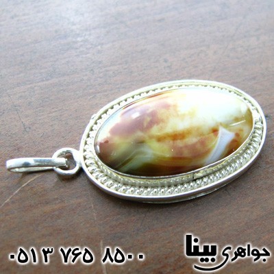 گردنبند عقیق شجری طرح برزخ